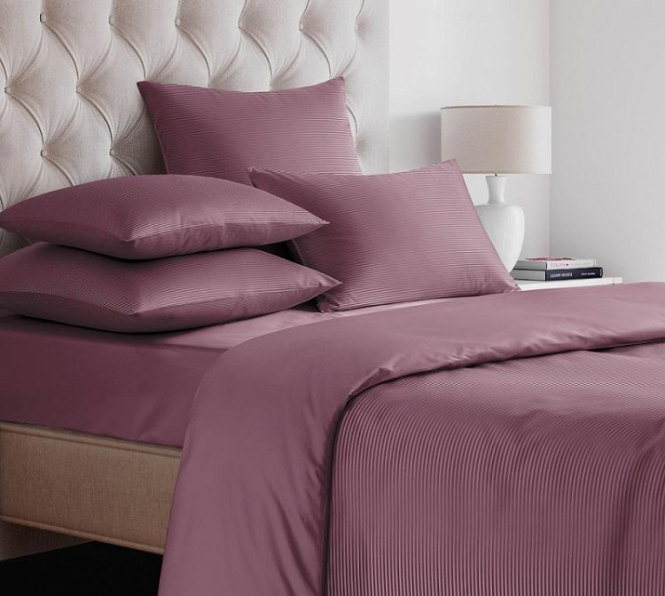 Пододеяльник из страйп-сатина SAILID ST-8-180х215 божоле 180х215