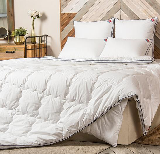 Одеяло из искусственного лебяжьего пуха в тике Легкие Сны АДЭЛЬ 200х220 теплое