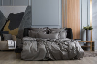 Простыня на резинке GERMAN GRASS Graphite Allure Grass 160х200x40