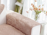 Накидка на подлокотники из велюра TANGO SOFA светло-коричневая 70x90 (1шт)