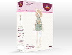 Набор для изготовления игрушки Miadolla MD-0368 Мама Кошка и котенок