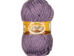 Пряжа ADELIA FAST №04 фиолетовая 78% акрил, 22% шерсть, 3 шт х 150 гр, 45 м +/- 2 м