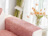 Накидка на подлокотники из велюра TANGO SOFA коралловая 70x90 (1шт)