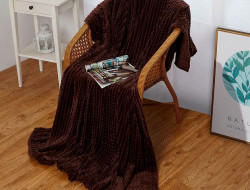 Плед из велсофта АЛЬВИТЕК SOFT PLUSH CARRE 004-SP 180х200