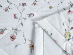 Постельное белье из египетского хлопка Premium с летним одеялом ASABELLA Нежные мечты 50х70 (2шт) 1,5-спальное