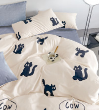 Постельное белье из твил-сатина TANGO котэ 50х70 (2шт) 2-спальное