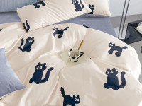 Постельное белье из твил-сатина TANGO котэ 70х70 (2шт) 2-спальное