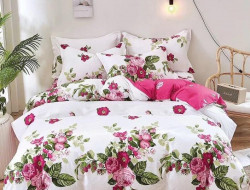 Постельное белье двухстороннее из твила TANGO роузи 50х70 (2шт), 70х70 (2шт) евро