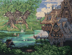 Набор для вышивания PANNA Золотая коллекция SO-7088 У СВЯТОГО ИСТОЧНИКА 45,5х34