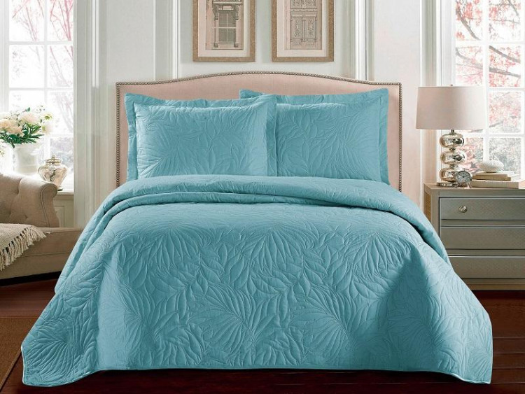 Покрывало тонкое из микрофибры TANGO TRM MARRAKECH голубое 215х240