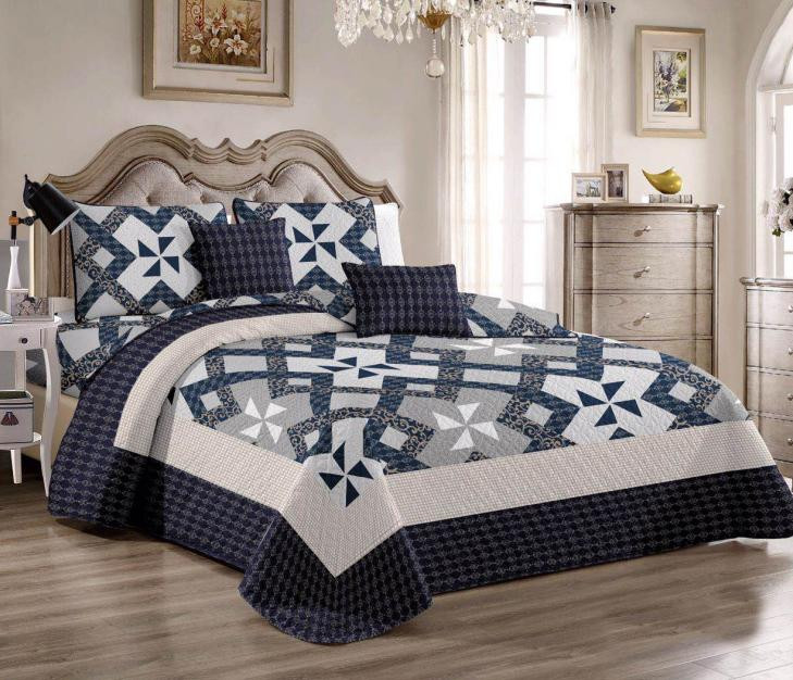 Покрывало с наволочками из полиэстера TANGO PATCHWORK PW-24 230х250