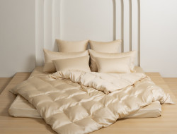 Постельное белье с простыней на резинке 160х200 GERMAN GRASS VANILLA BRILLIANT GRASS 70х70 (2шт) семейное