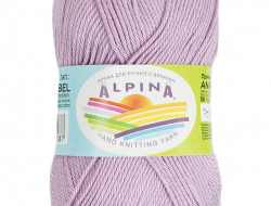 Пряжа ALPINA ANABEL №062 сиреневая 100% мерсеризованный хлопок 10 шт х 50 гр, 120 м +/- 6 м