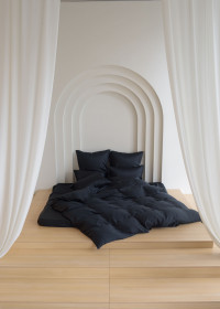 Постельное белье с простыней на резинке 160х200 GERMAN GRASS BLACK BRILLIANT GRASS 50х70 (2шт), 70х70 (2шт) семейное