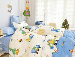 Постельное белье из твил-сатина TANGO диномир 50х70 (2шт) 1,5-спальное