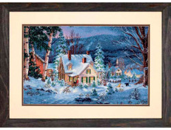 Набор для вышивания DIMENSIONS 70-08862 Зимняя тишина 40x25 см