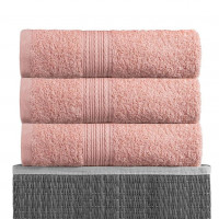 Полотенце махровое BAYRAMALY персиковое 40х70
