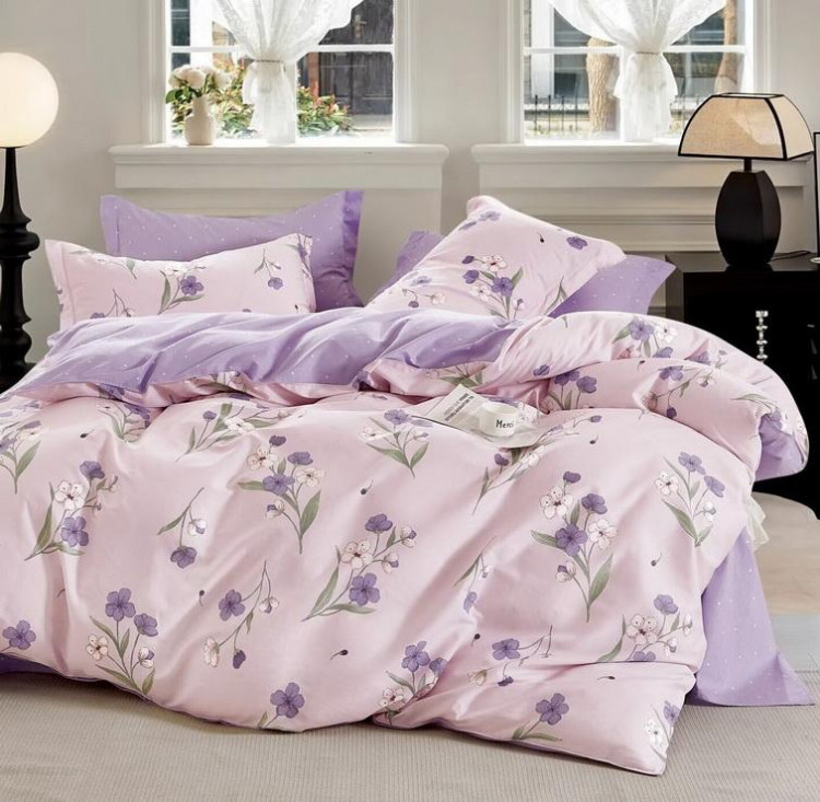 Постельное белье из сатина АЛЬВИТЕК цветочки семейное