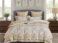 Постельное белье из фланели-люкс ASABELLA Цветочное поле 50х70 (2шт) и 70х70 (2шт) евро