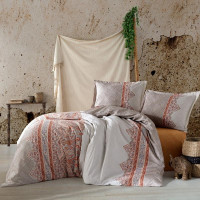 Постельное белье из ранфорса KARVEN N023/1 URBAN ORANJ V-1 50х70 (2шт) евро