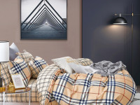 Постельное белье из твил-сатина TANGO барбариска 50х70 (2шт) 1,5-спальное