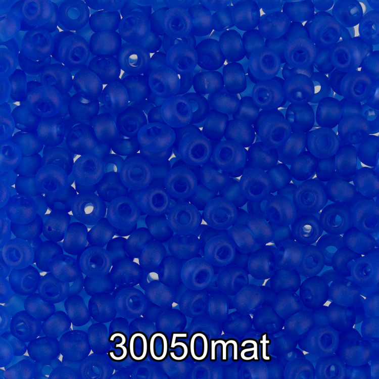 Бисер PRECIOSA (Чехия) круглый 3 10/0 2.3 мм 500 гр 30050 (Ф633) светло-васильковый матовый