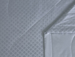 Постельное белье с летними одеялами из хлопкового жаккарда ASABELLA Серо-голубая дымка 50х70 (2шт) семейное