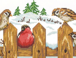 Кристальная (алмазная) мозаика ФРЕЯ ALVR-09 119 В гостях у воробьев