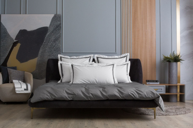 Комплект наволочек из египетского хлопка GERMAN GRASS с широкой отделкой Alpine Graphite Allure Grass 50х70 (2шт)