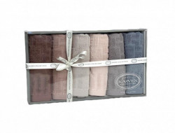 Набор кухонных полотенец махровых хлопковых KARVEN HM634 TUY NAKIS 30х50 (6шт)