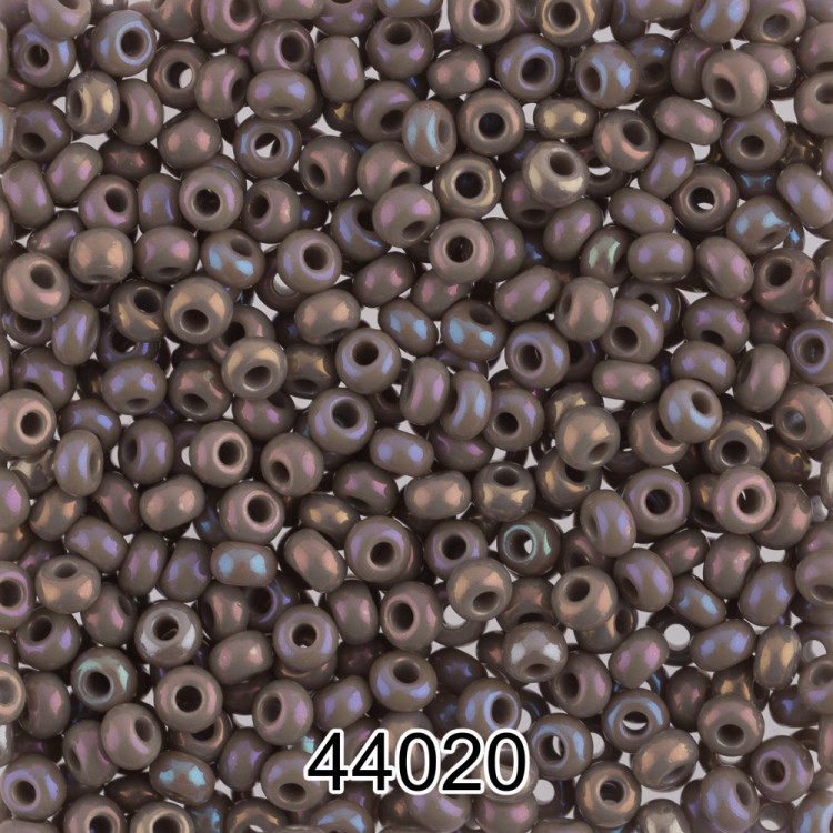 Бисер PRECIOSA (Чехия) круглый 1 10/0 2.3 мм 500 гр 44020 (Ф280) серый