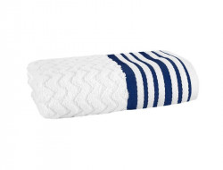 Полотенце махровое TAC LINE MAVI бело-синее 50х90