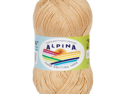 Пряжа ALPINA XENIA №034 бежевая 100% мерсеризованный хлопок 10 шт х 50 гр, 240 м +/- 10 м