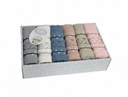 Набор кухонных полотенец махровых хлопковых KARVEN HM715 FILIZ 30х50 (6шт)