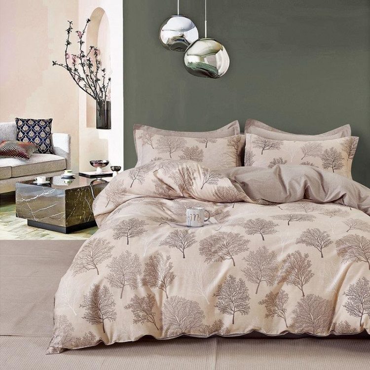 Постельное белье из твил-сатина TANGO деревья 1,5-спальное