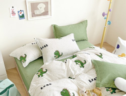 Постельное белье из твил-сатина TANGO динозаврики 70х70 (2шт) 1,5-спальное