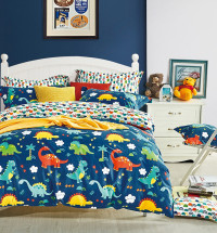 Постельное белье из сатина TANGO динозавры 50х70 (2шт) 1,5-спальное